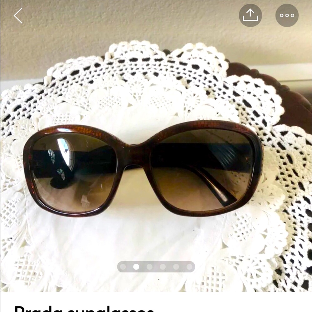 Authentic designer sunglasses in tortoise brown